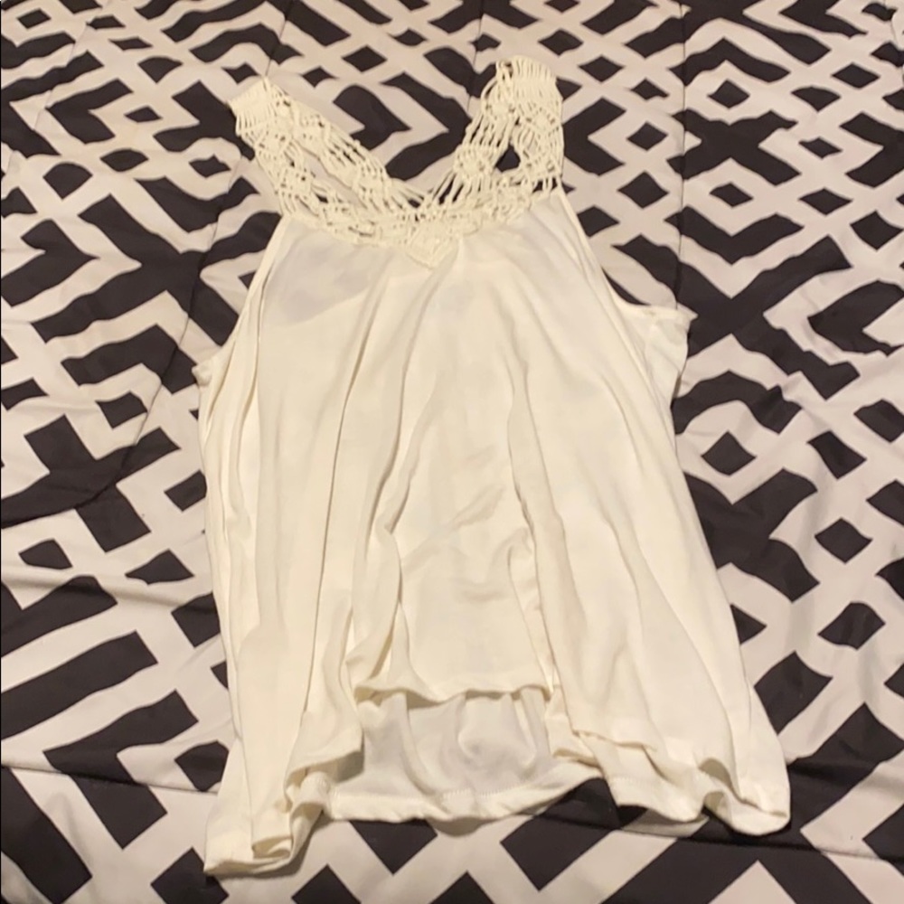Cream/White Tank